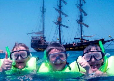 Snorkeling Tours Cabo San Lucas in a Pirate Ship Cruise