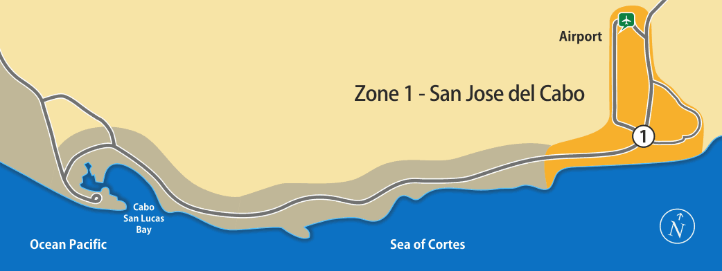 Zone 1 - Transportation to San José del Cabo area